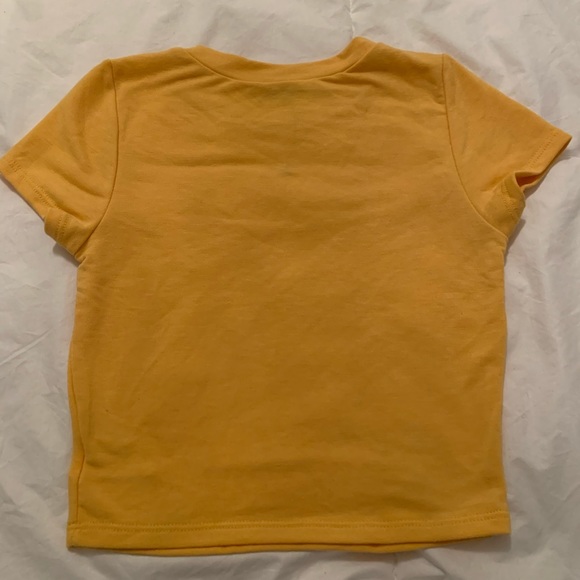 mustard ripped crop top, size s - Picture 5 of 5